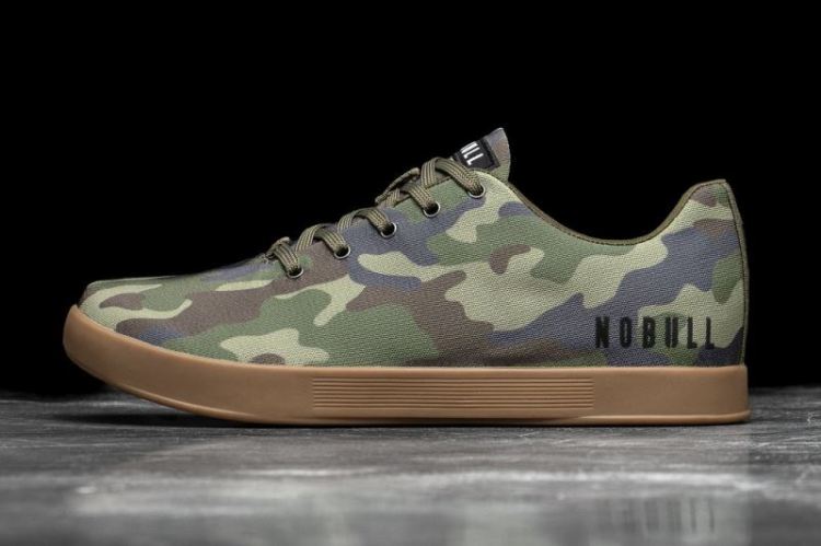 NOBULL MEN'S SNEAKERS FOREST CAMO CANVAS TRAINER