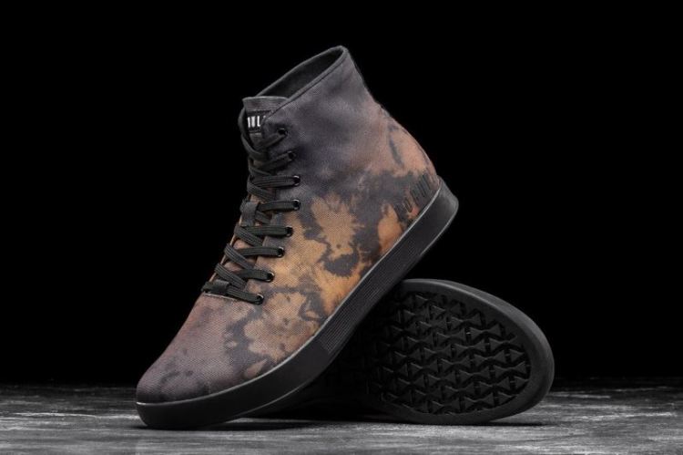 NOBULL WOMEN'S SNEAKERS HIGH-TOP TOFFEE TIE-DYE CANVAS TRAINER - Click Image to Close