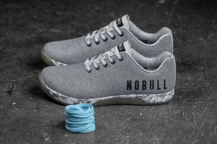 NOBULL WOMEN'S SNEAKERS GREY HEATHER TRAINER - Click Image to Close