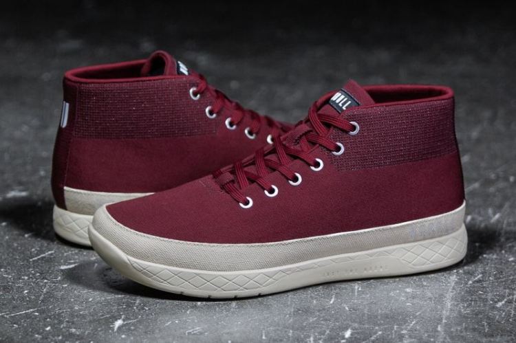 NOBULL MEN'S SNEAKERS CABERNET CANVAS MID TRAINER - Click Image to Close