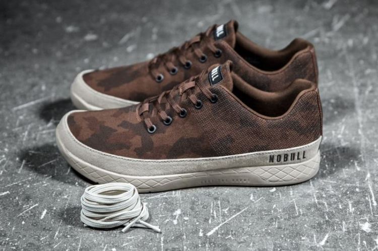 NOBULL MEN'S SNEAKERS GRIZZLY CAMO CANVAS TRAINER