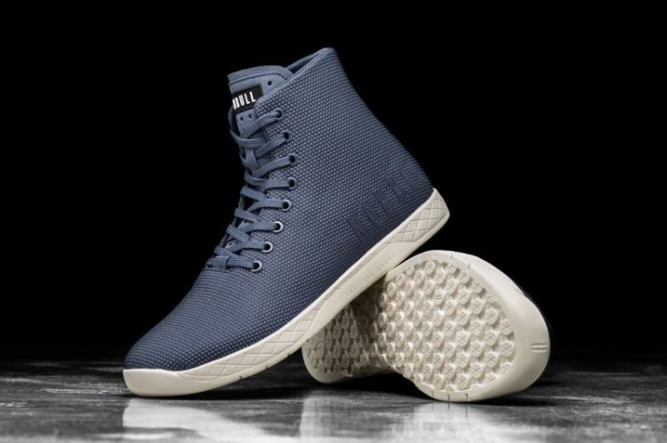 NOBULL WOMEN'S SNEAKERS HIGH-TOP NAVY IVORY TRAINER - Click Image to Close