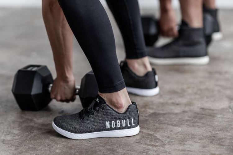 NOBULL WOMEN'S SNEAKERS BLACK HEATHER TRAINER - Click Image to Close