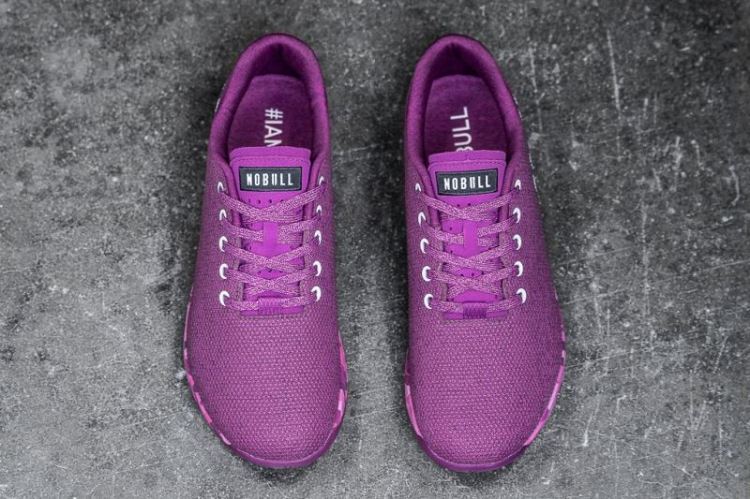 NOBULL MEN'S SNEAKERS PURPLE HEATHER TRAINER - Click Image to Close