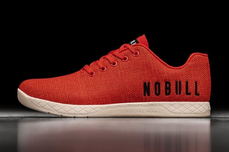 NOBULL WOMEN'S SNEAKERS RED HEATHER TRAINER - Click Image to Close