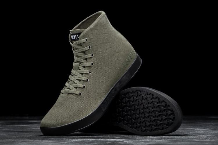 NOBULL MEN'S SNEAKERS HIGH-TOP IVY BLACK CANVAS TRAINER - Click Image to Close