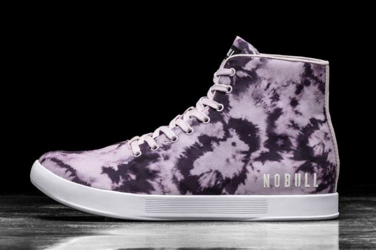 NOBULL MEN'S SNEAKERS HIGH-TOP WISTERIA TIE-DYE CANVAS TRAINER - Click Image to Close