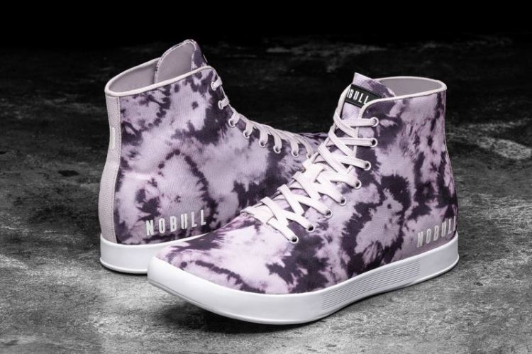 NOBULL MEN'S SNEAKERS HIGH-TOP WISTERIA TIE-DYE CANVAS TRAINER - Click Image to Close