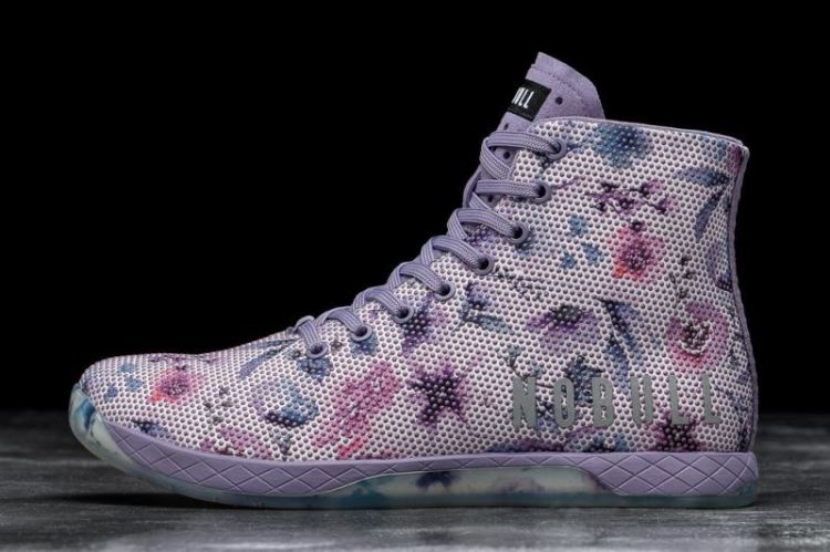NOBULL WOMEN'S SNEAKERS HIGH-TOP WATERCOLOR FLORAL TRAINER - Click Image to Close