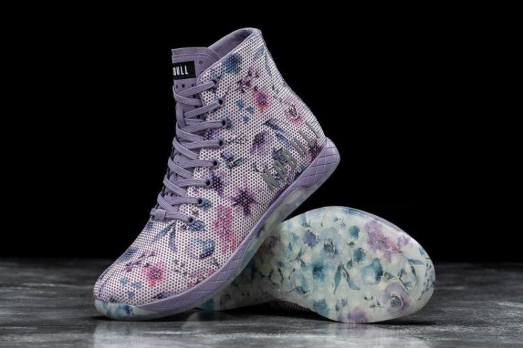 NOBULL WOMEN'S SNEAKERS HIGH-TOP WATERCOLOR FLORAL TRAINER - Click Image to Close