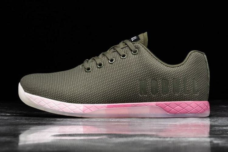 NOBULL MEN'S SNEAKERS ARMY PINK GRADIENT TRAINER - Click Image to Close