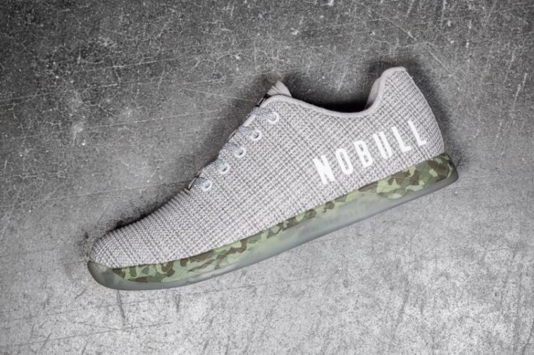 NOBULL WOMEN'S SNEAKERS WHITE HEATHER FOREST TRAINER - Click Image to Close