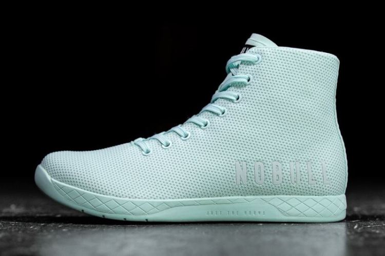 NOBULL WOMEN'S SNEAKERS HIGH-TOP BLUE GLASS TRAINER - Click Image to Close
