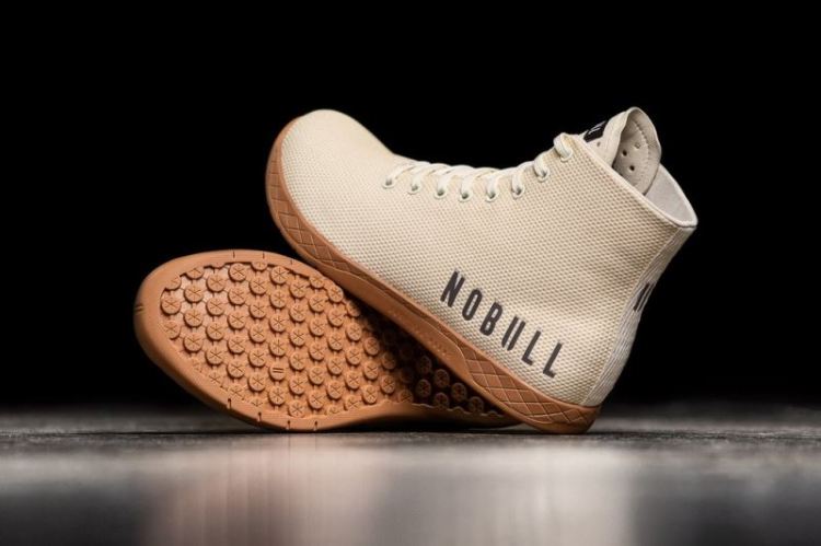 NOBULL MEN'S SNEAKERS HIGH-TOP IVORY TRAINER - Click Image to Close
