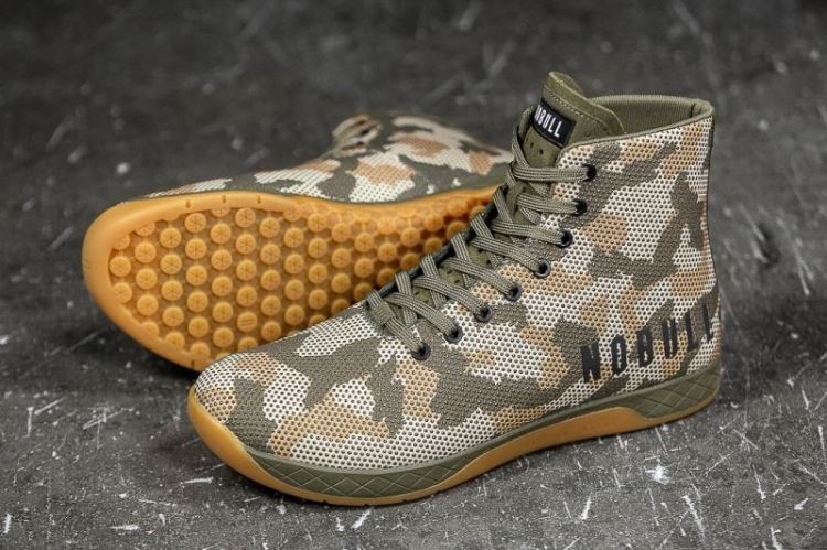 NOBULL MEN'S SNEAKERS HIGH-TOP WOODLAND CAMO TRAINER - Click Image to Close