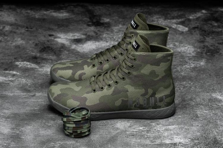 NOBULL WOMEN'S SNEAKERS HIGH-TOP FOREST CAMO TRAINER - Click Image to Close
