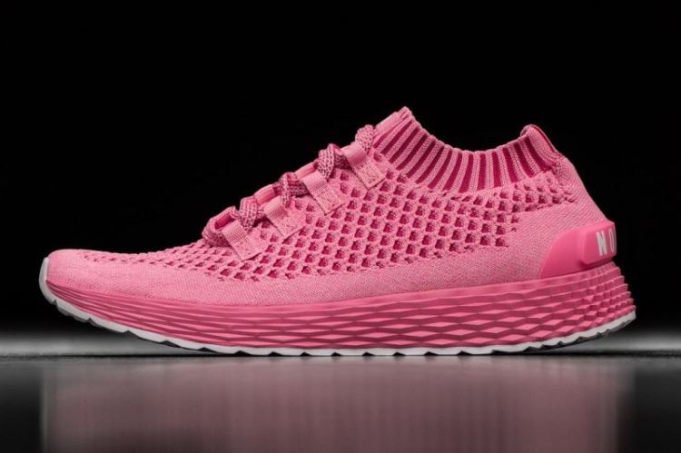 NOBULL WOMEN'S SNEAKERS BRIGHT PINK KNIT RUNNER - Click Image to Close